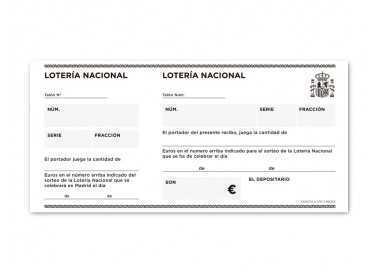Talonario liderpapel loteria tres en folio 111