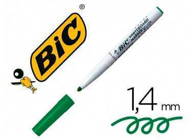 Rotulador bic velleda para pizarra verde punta redonda 1,4 mm