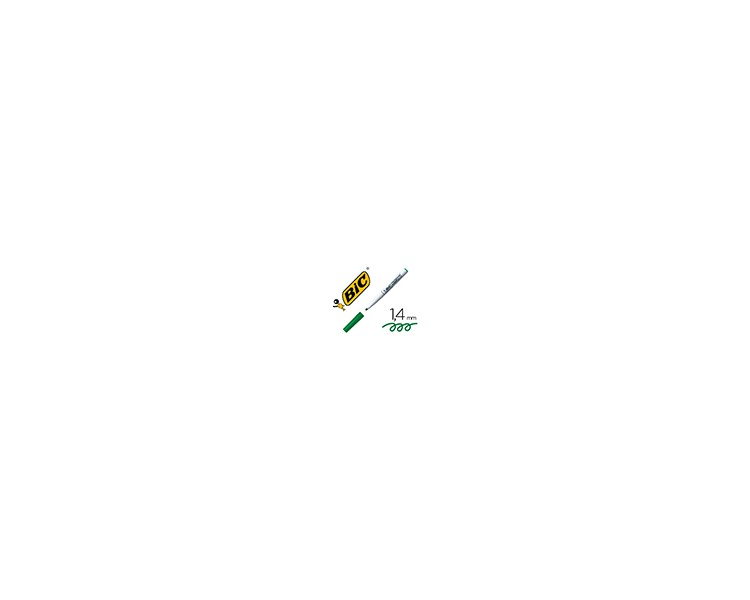 Rotulador bic velleda para pizarra verde punta redonda 1,4 mm