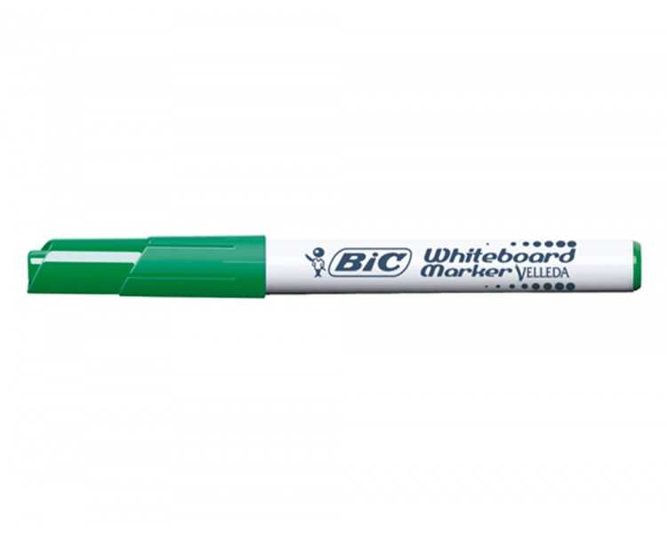 Rotulador bic velleda para pizarra verde punta redonda 1,4 mm