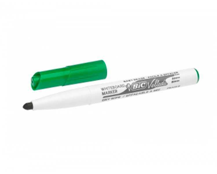 Rotulador bic velleda para pizarra verde punta redonda 1,4 mm