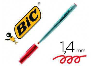 Rotulador bic velleda para pizarra rojo punta redonda 1,4 mm