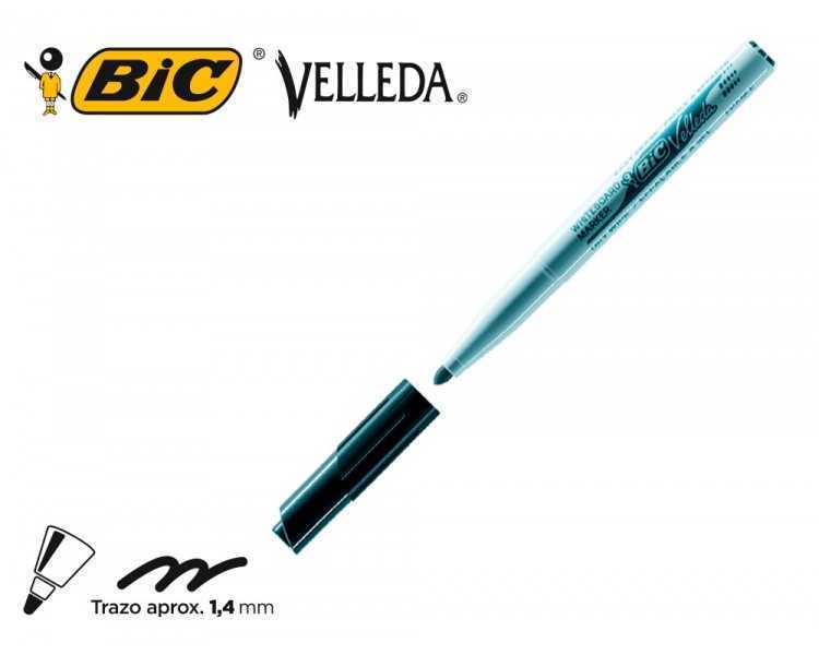 Rotulador bic velleda para pizarra negro punta redonda 1,4 mm