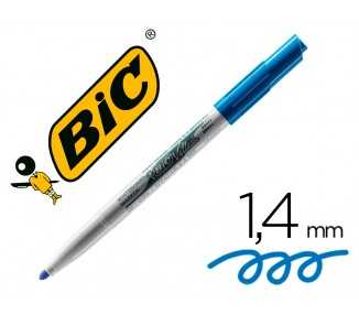 Rotulador bic velleda para pizarra azul punta redonda 1,4 mm