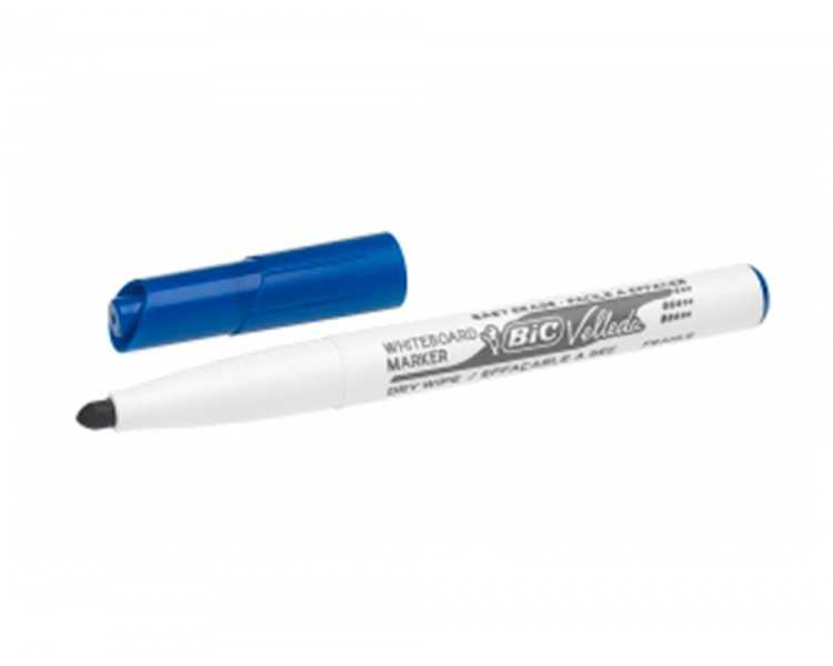 Rotulador bic velleda para pizarra azul punta redonda 1,4 mm