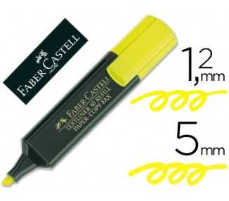 Rotulador faber fluorescente 48-07 amarillo