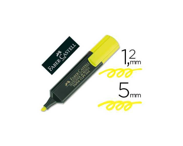 Rotulador faber fluorescente 48-07 amarillo