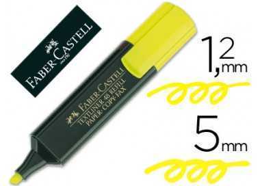 Rotulador faber fluorescente 48-07 amarillo