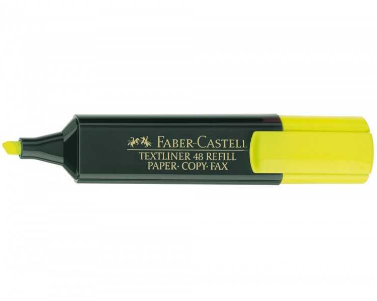 Rotulador faber fluorescente 48-07 amarillo