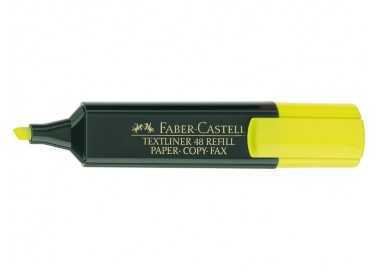 Rotulador faber fluorescente 48-07 amarillo