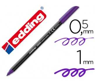 Rotulador edding punta fibra 1200 violeta n.8 punta fibra 0.5 mm