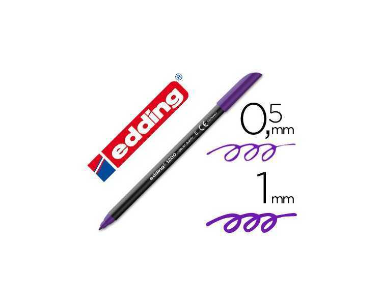 Rotulador edding punta fibra 1200 violeta n.8 punta fibra 0.5 mm