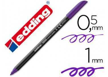 Rotulador edding punta fibra 1200 violeta n.8 punta fibra 0.5 mm