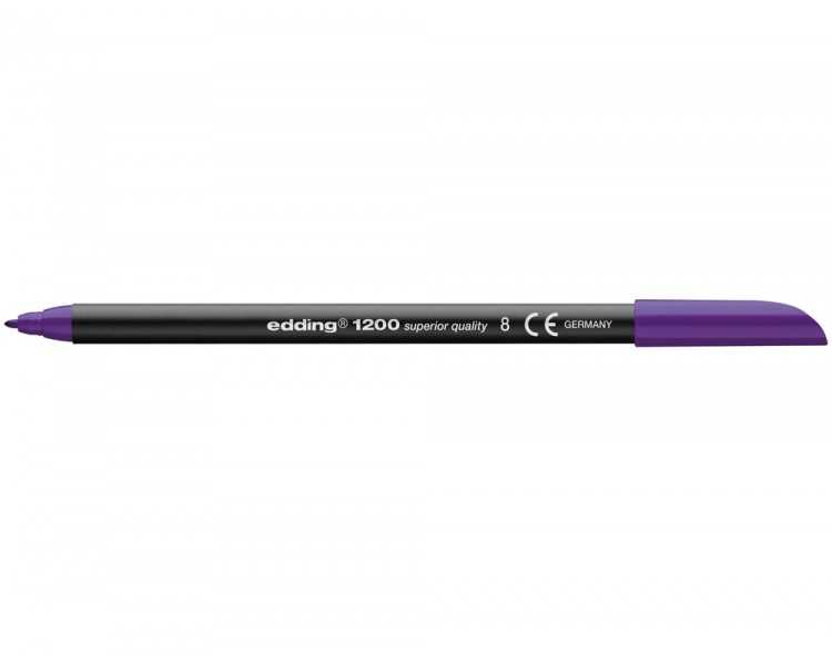 Rotulador edding punta fibra 1200 violeta n.8 punta fibra 0.5 mm
