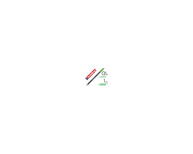 Rotulador edding punta fibra 1200 verde claro n.11 punta redonda 0.5 mm