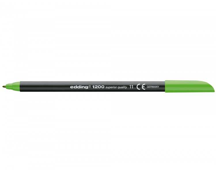 Rotulador edding punta fibra 1200 verde claro n.11 punta redonda 0.5 mm