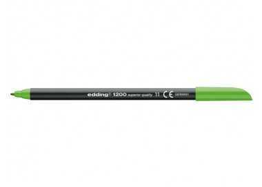 Rotulador edding punta fibra 1200 verde claro n.11 punta redonda 0.5 mm