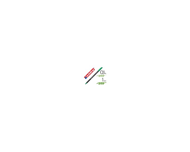 Rotulador edding punta fibra 1200 verde n.4 punta redonda 0.5 mm