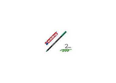 Rotulador edding punta fibra 1300 verde punta redonda 2 mm
