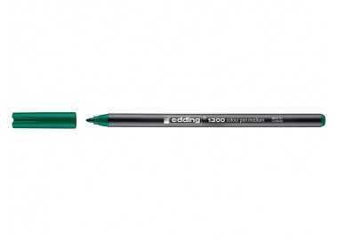 Rotulador edding punta fibra 1300 verde punta redonda 2 mm