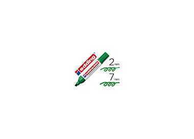 Rotulador edding marcador permanente 500 verde punta biselada 7 mm