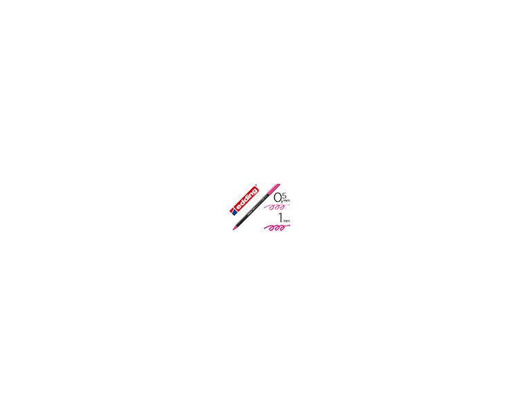 Rotulador edding punta fibra 1200 rosa n.9 punta redonda 0.5 mm