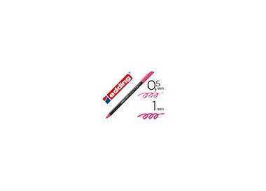 Rotulador edding punta fibra 1200 rosa n.9 punta redonda 0.5 mm