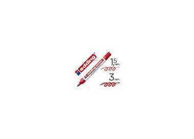 Rotulador edding marcador permanente 3000 rojo punta redonda 1,5-3 mm recargable