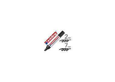Rotulador edding marcador permanente 500 negro punta biselada 7 mm
