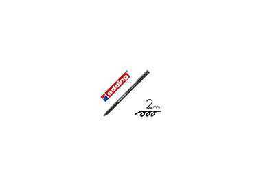 Rotulador edding punta fibra 1300 negro punta redonda 2 mm