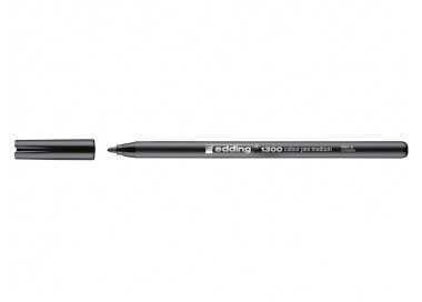 Rotulador edding punta fibra 1300 negro punta redonda 2 mm