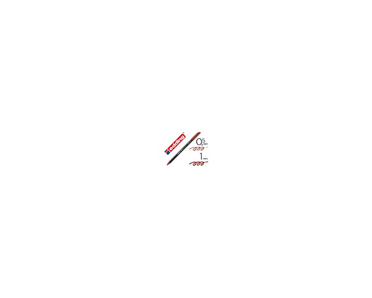 Rotulador edding punta fibra 1200 marron n.7 punta redonda 0.5 mm