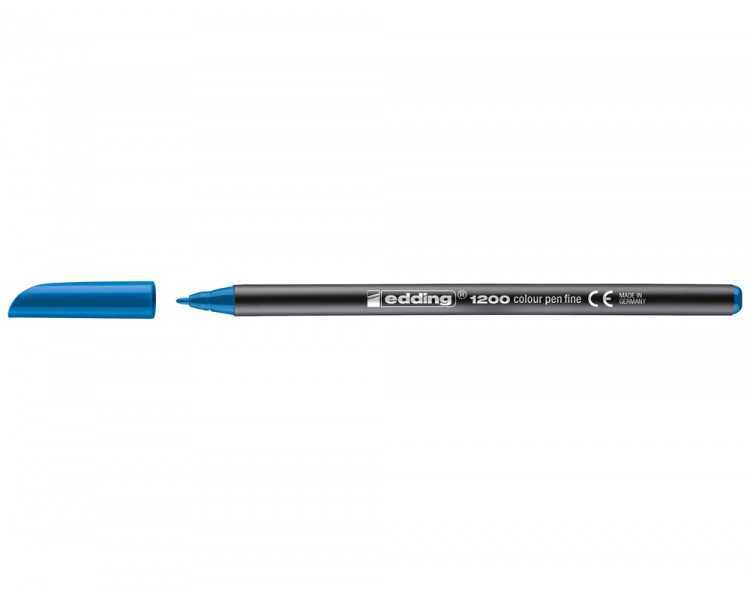 Rotulador edding punta fibra 1200 azul claro n.10 punta redonda 0.5 mm