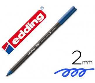 Rotulador edding punta fibra 1300 azul punta redonda 2 mm