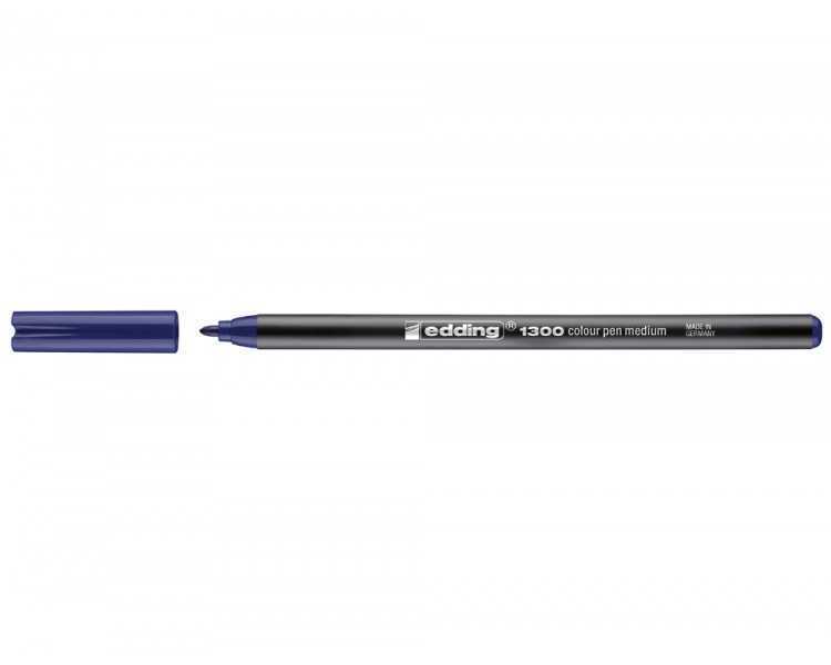 Rotulador edding punta fibra 1300 azul punta redonda 2 mm