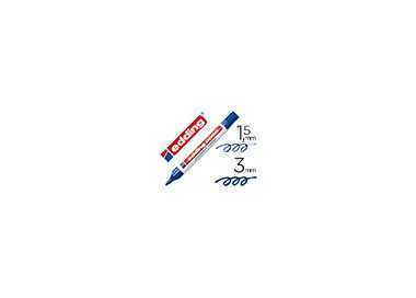 Rotulador edding marcador permanente 3000 azul punta redonda 1,5-3 mm recargable