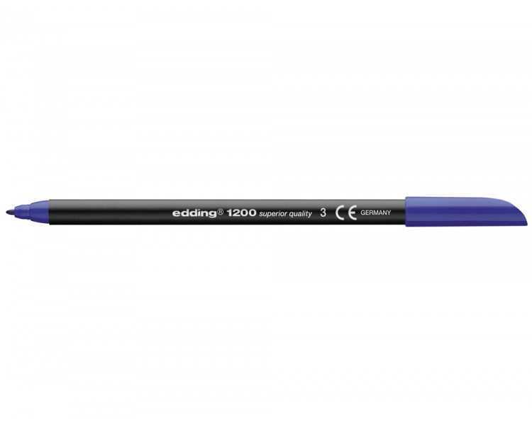 Rotulador edding punta fibra 1200 azul n.3 punta redonda 0.5 mm