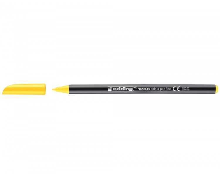 Rotulador edding punta fibra 1200 amarillo n.5 punta redonda 0.5 mm