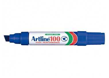 Rotulador artline marcador permanente 100 azul punta biselada Rotulador artline marcador permanente 100 azul punta biselada