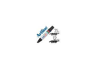 Rotulador artline marcador permanente 100 negro -punta biselada