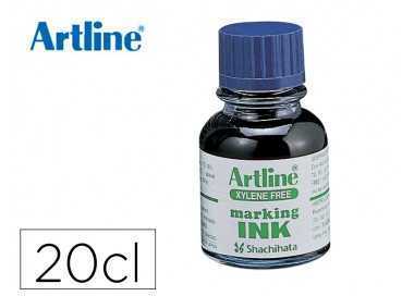 Tinta rotulador artline esk-20 azul bote 20 cc sin xileno