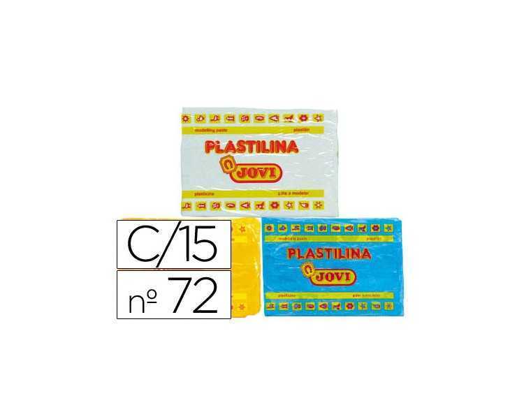 Plastilina jovi 72 tamaño grande caja de 15 unidades colores surtidos