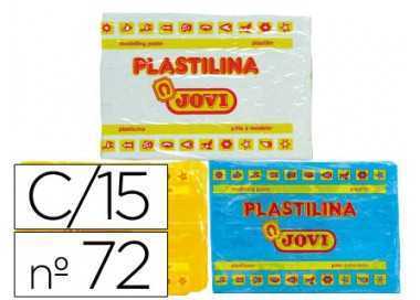 Plastilina jovi 72 tamaño grande caja de 15 unidades colores surtidos