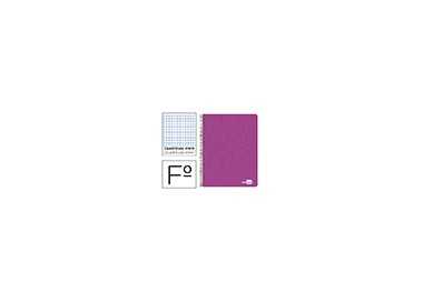 Cuaderno espiral liderpapel folio write tapa blanda 80h 60gr cuadro 4mm con margen color rosa