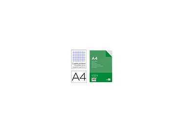 Recambio liderpapel a4 100 hojas 60g/m2 cuadro 6 mm 4 taladros con margen Recambio liderpapel a4 100 hojas 60g/m2 cuadro 6 mm 4 taladros con margen
