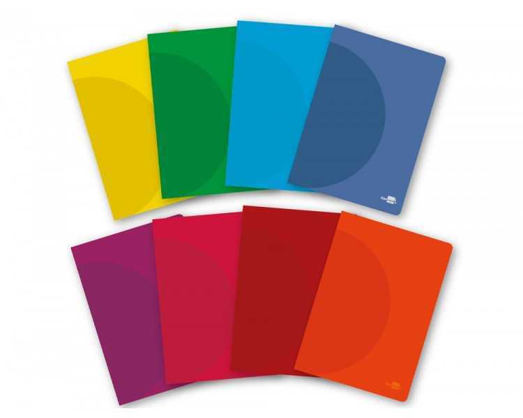Libreta liderpapel 360 tapa de plastico a5 48 hojas 90g/m2 rayado nº 46 colores surtidos