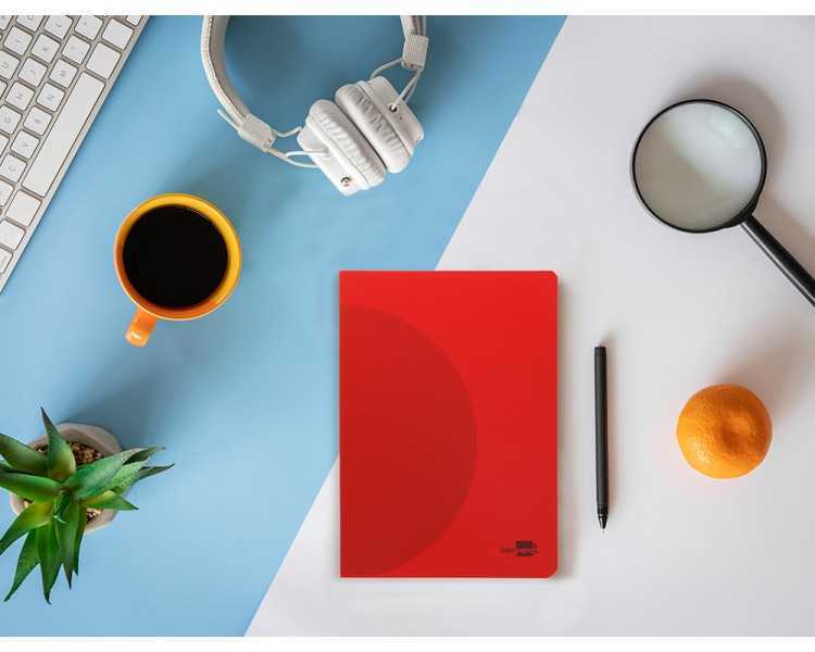 Libreta liderpapel 360 tapa de plastico a5 48 hojas 90g/m2 rayado nº 46 colores surtidos