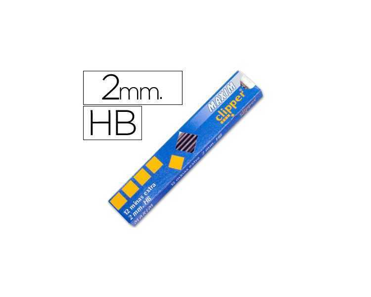 Minas maxim grafito 2 mm estuche de 12 minas