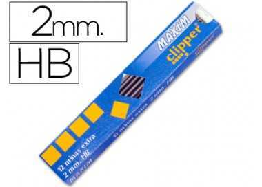 Minas maxim grafito 2 mm estuche de 12 minas