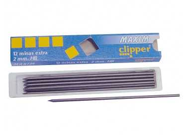 Minas maxim grafito 2 mm estuche de 12 minas